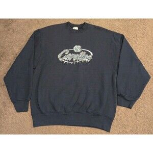 Vintage Pro Player UNC Tar Heels Embroidered Sweatshirt Made in USA Men's L